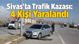 Sivas’ta Meydana Gelen Trafik Kazasında 4 Kişi Yaralandı