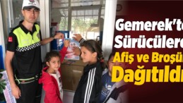 Gemerek’te Sürücülere Afiş ve Broşür Dağıtıldı