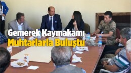 Gemerek Kaymakamı Muhtarlarla Buluştu