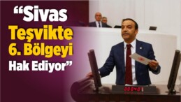 “Sivas Teşvikte 6. Bölgeyi Hak Ediyor”