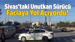 Unutkan Sürücünün Otomobili Refüje Çıktı