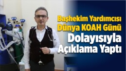 Başhekim Yardımcısı Dünya KOAH Günü Dolayısıyla Açıklama Yaptı