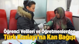 Öğrenci Velileri ve Öğretmenlerden Kan Bağışı