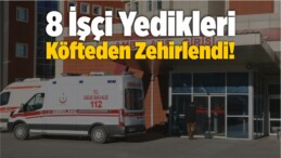 8 İşçi Yedikleri Köfteden Zehirlendi!