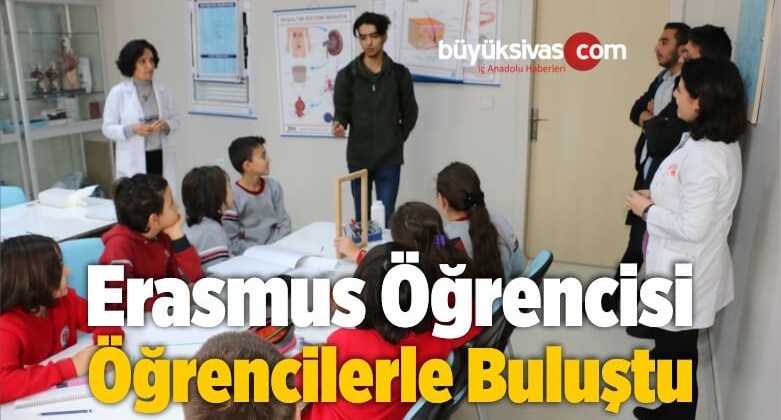 Erasmus Öğrencisi CÜ Vakfı Okulları Öğrencileriyle Buluştu