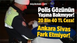 Polis Gözünün Yaşına Bakmıyor! 20 Bin 40 TL Ceza