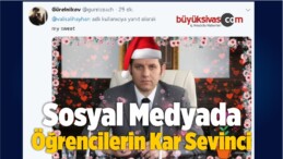 Sosyal Medyada Öğrencilerin Kar Sevinci