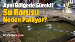 Sivas’ta Su Borusu Patladı İş Yerlerini Su Bastı