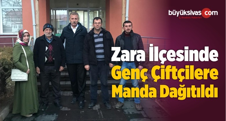 Zara’da Genç Çiftçilere Manda Dağıtıldı