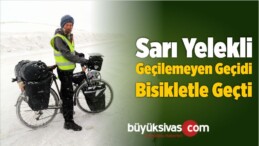 Otomobille Geçmeye Cesaret Edilemeyen Geçidi Bisikletle Geçti