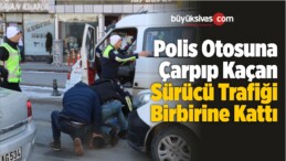 Polis Otosuna Çarpıp Kaçan Sürücü Trafiği Birbirine Kattı