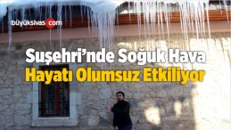 Suşehri İlçesinde Soğuk Hava Hayatı Olumsuz Etkiliyor