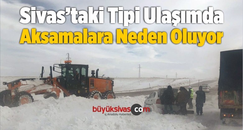 Kayseri-Malatya Karayolunda Ulaşımda Aksamalar Yaşanıyor