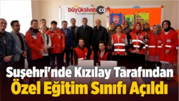 Suşehri’nde Kızılay Tarafından Özel Eğitim Sınıfı Açıldı