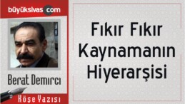 “Fıkır Fıkır Kaynamanın Hiyerarşisi”