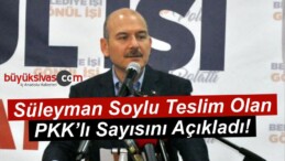 Süleyman Soylu Teslim Olan PKK’lı Sayısını Açıkladı