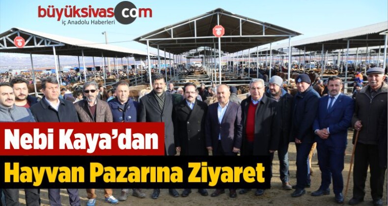 Kaya, Şarkışla Hayvan Pazarını Ziyaret Etti