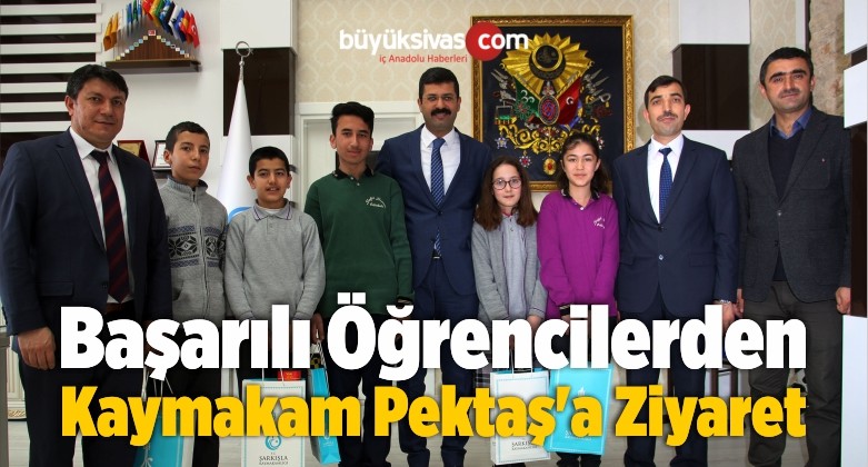 Başarılı Öğrencilerden Kaymakam Pektaş’a Ziyaret