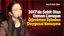 Şehit Uzman Çavuşun Öğretmen Eşinden Duygusal Konuşma