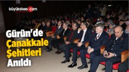 Gürün’de Çanakkale Şehitleri Anıldı