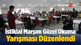 İstiklal Marşını Güzel Okuma Yarışması Düzenlendi