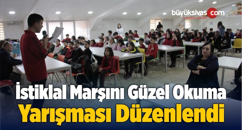 İstiklal Marşını Güzel Okuma Yarışması Düzenlendi