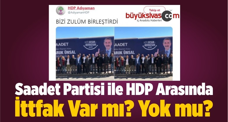 HDP Her Şeyi Açık Etti! Twitter’dan ‘Saadet’ Paylaşımı!