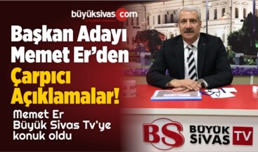 MHP Sivas Belediye Başkanı Adayı Memet Er Projelerini Anlattı