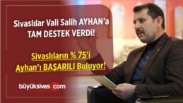 Sivaslıdan Vali Salih Ayhan’a Tam Destek! Sivaslılar Ayhan’ı Seviyor!