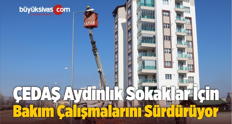 ÇEDAŞ Aydınlık Sokaklar İçin Bakım Çalışmalarını Sürdürüyor