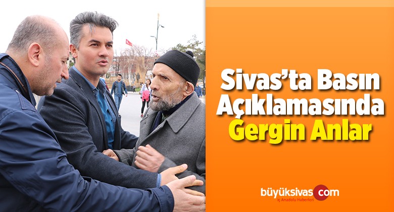 Basın Açıklamasında Gergin Anlar