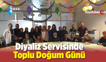 Diyaliz Servisinde Toplu Doğum Günü