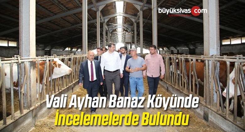 Vali Ayhan Banaz Köyünde İncelemelerde Bulundu