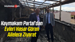 Kaymakam Partal Evleri Hasar Gören Ailelere Ziyaret