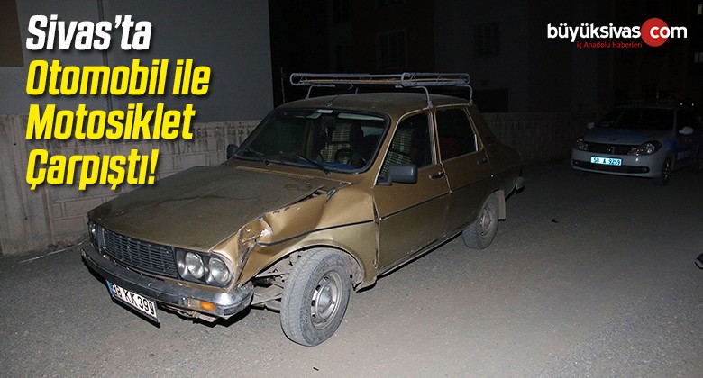 Otomobil ile Motosiklet Çarpıştı: 1 Yaralı