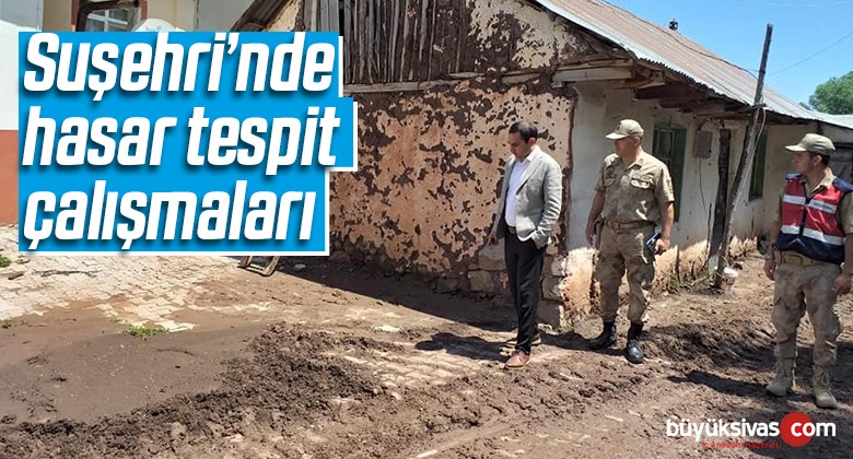 Suşehri’nde Hasar Tespit Çalışmaları