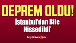 4,6 Büyüklüğünde Deprem Meydana Geldi! istanbul’da Bile Hissedildi!