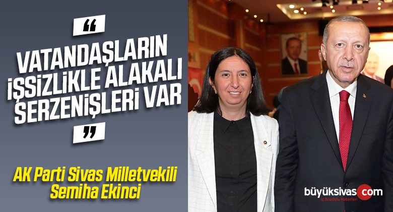 Ekinci: “İşsizlikle İlgili Serzenişler Var”