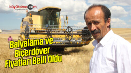 Balyalama ve Biçerdöver Fiyatları Belli Oldu