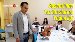 Suşehri’nde Yaz Kurslarına Yoğun İlgi