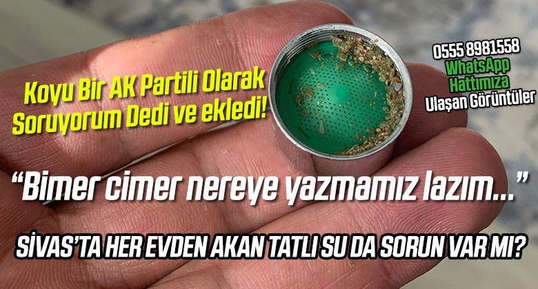 Sivas’ta Her Eve Tatlı Su Projesi 2014’te Yapıldı! Ama Vatandaş Şikayetçi