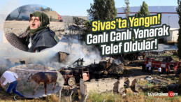 Sivas’ta Bir Ev ve Ahırda Yangın Çıktı!