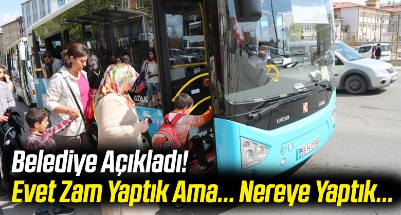 Sivas Belediyesi Açıkladı! Zam Şehir içi Değil Şehir Dışına Yolculuğa Geldi!