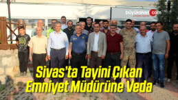 Tayini Çıkan Emniyet Müdürüne Veda Programı