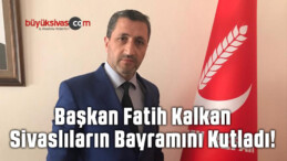 Yeniden Refah Partisi Sivas il Başkanlığı Kurban Bayramı Mesajı