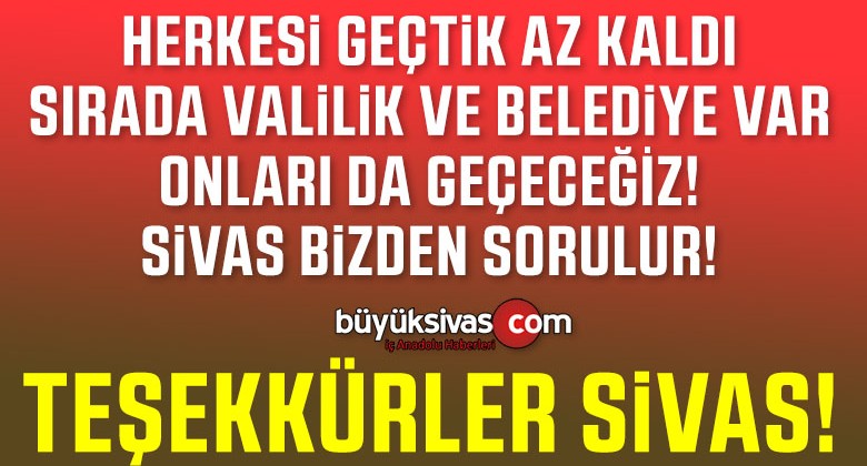 Sivas’ın Bir Numarası Her Aramada buyuksivas.com Olacak! Çalışıyoruz!