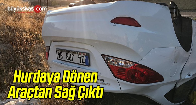 Hurdaya Dönen Araçtan Sağ Çıktı