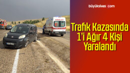 Trafik Kazasında 1’i Ağır 4 Kişi Yaralandı