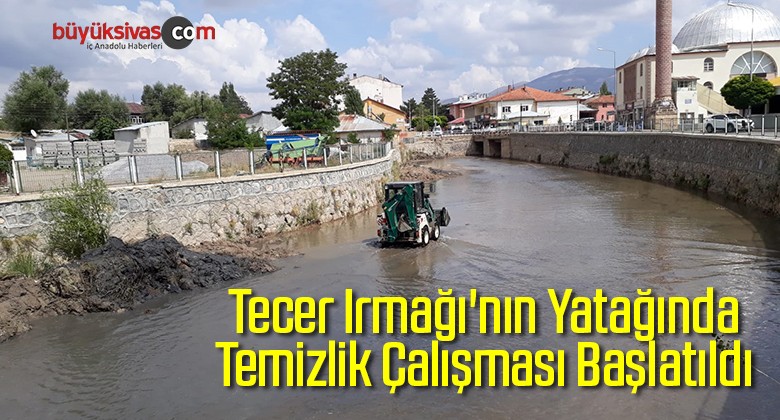 Tecer Irmağı’nın Yatağında Temizlik Çalışması Başlatıldı