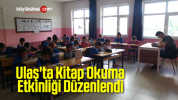 Ulaş’ta Kitap Okuma Etkinliği Düzenlendi